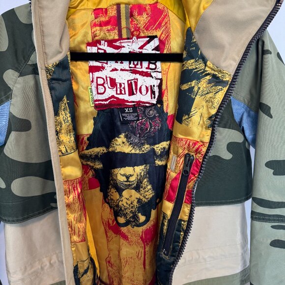 L.A.M.B x Burton Riff Parka Camo Snowboard Jacket Size XS - Picture 5 of 13